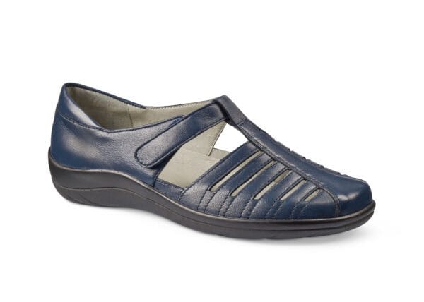 Lågskor för kvinnor i mörkblått med bekväm design och slitstark sula.