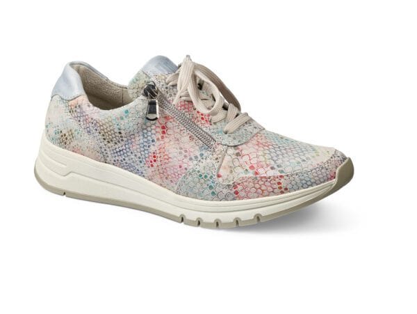 Lågskor för kvinnor i mönstrad design, bekväma och stilfulla.