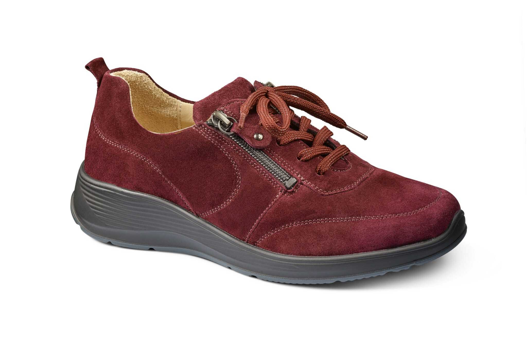 Skinnskor med snörning och dragkedja för kvinnor, bekväma och stilrena.