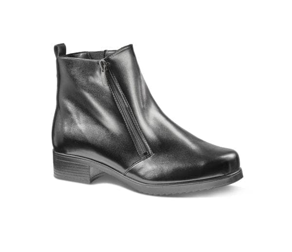 Skinnstövel för kvinnor med dragkedja, perfekt för höst och vinter. Elegant och bekväm design i svar.